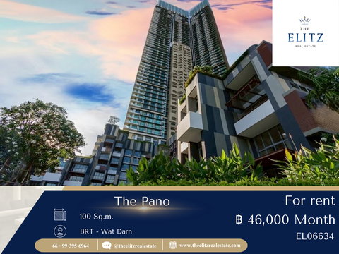 ✨ High Class on High Floor ✨ The Pano วิวแม่น้ำ มุมพักผ่อนใจกลางเมือง พร้อมเข้าอยู่ ✔
