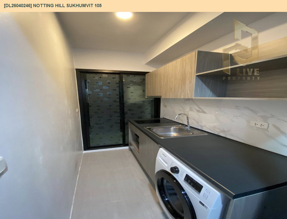 รูป DL26040246 ให้เช่าคอนโด น็อตติ้ง ฮิลล์ สุขุมวิท 105 (Notting Hill Sukhumvit 105) ใกล้ BTS แบริ่ง พร้อมเข้าอยู่ โทรด่วน 0842740999 LineID @523dslwi - รูปที่ 5/7