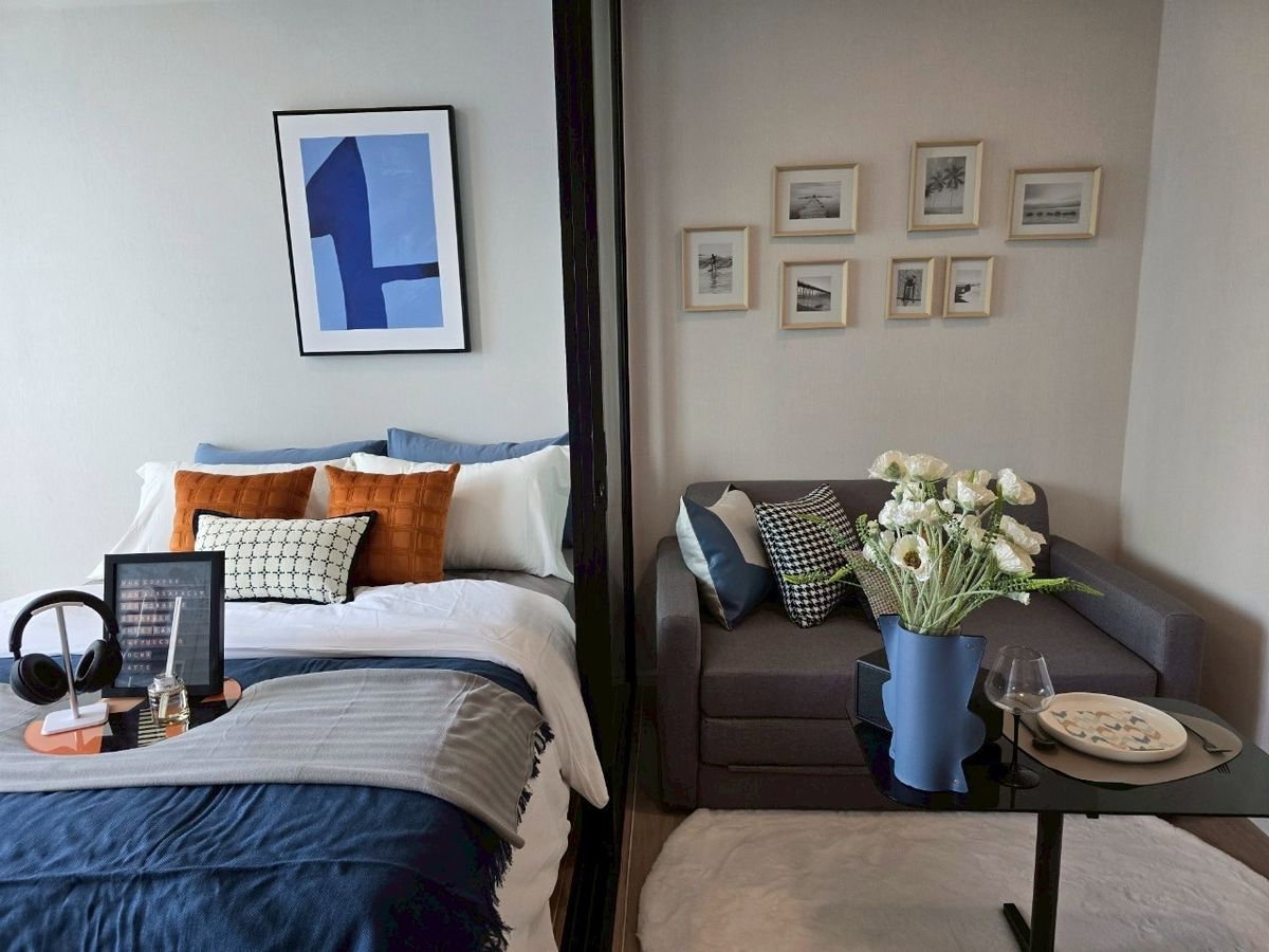 รูป 🔥 ราคาดีห้วยขวาง! Atmoz รัชดา | 1 นอน 24.45 ตร.ม. | ชั้น 6 | ใกล้ MRT - รูปที่ 7/8