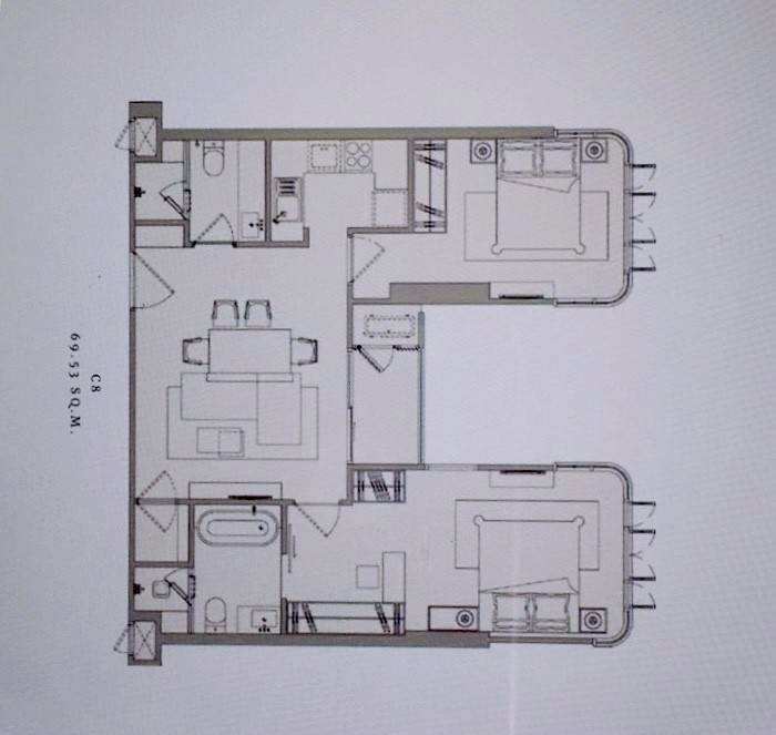 picture 🏠The Reserve Sukhumvit 61 70 sqm. 2beds 2baths ☎️0862233524 - 27/27