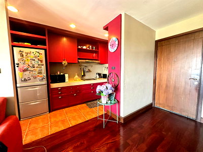 Condos for rent : Call : 089-899-4482 Condo Lumpini Ville Cultural Center 60 sq.m 8th floor North facing, Building E2, fully furnished