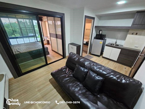 Living Avenue ตึกA ชั้น3 บางแสน ------------- ห้องกั้น+วิวโล่ง ------------Tel 097-049-5874 (Line: @choncondo มี@ด้วย)