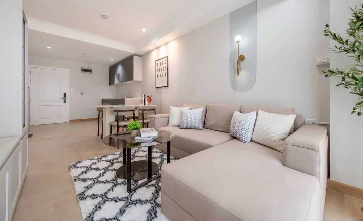 รูป 🔥 2 ห้องนอนกลางอโศก! Grand Park View | 54.5 ตร.ม. | ชั้น 10 | ทำเลฮิตสุด - รูปที่ 2/18