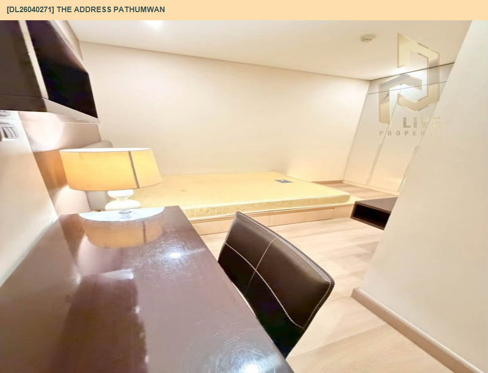 รูป DL26040271 ให้เช่าคอนโด ดิ แอดเดรส ปทุมวัน (The Address Pathumwan) ใกล้ BTS พญาไท พร้อมเข้าอยู่ โทรด่วน 0653619502 LineID @897iyzll - รูปที่ 15/15