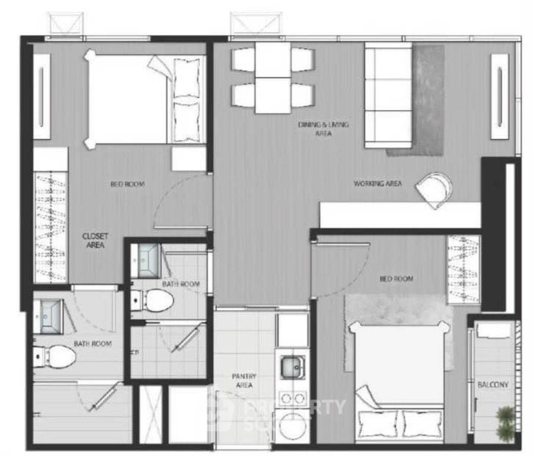 picture 2-BR Condo at Knightsbridge Space Ratchayothin near BTS Ratchayothin (ID 1516863) - 10/10
