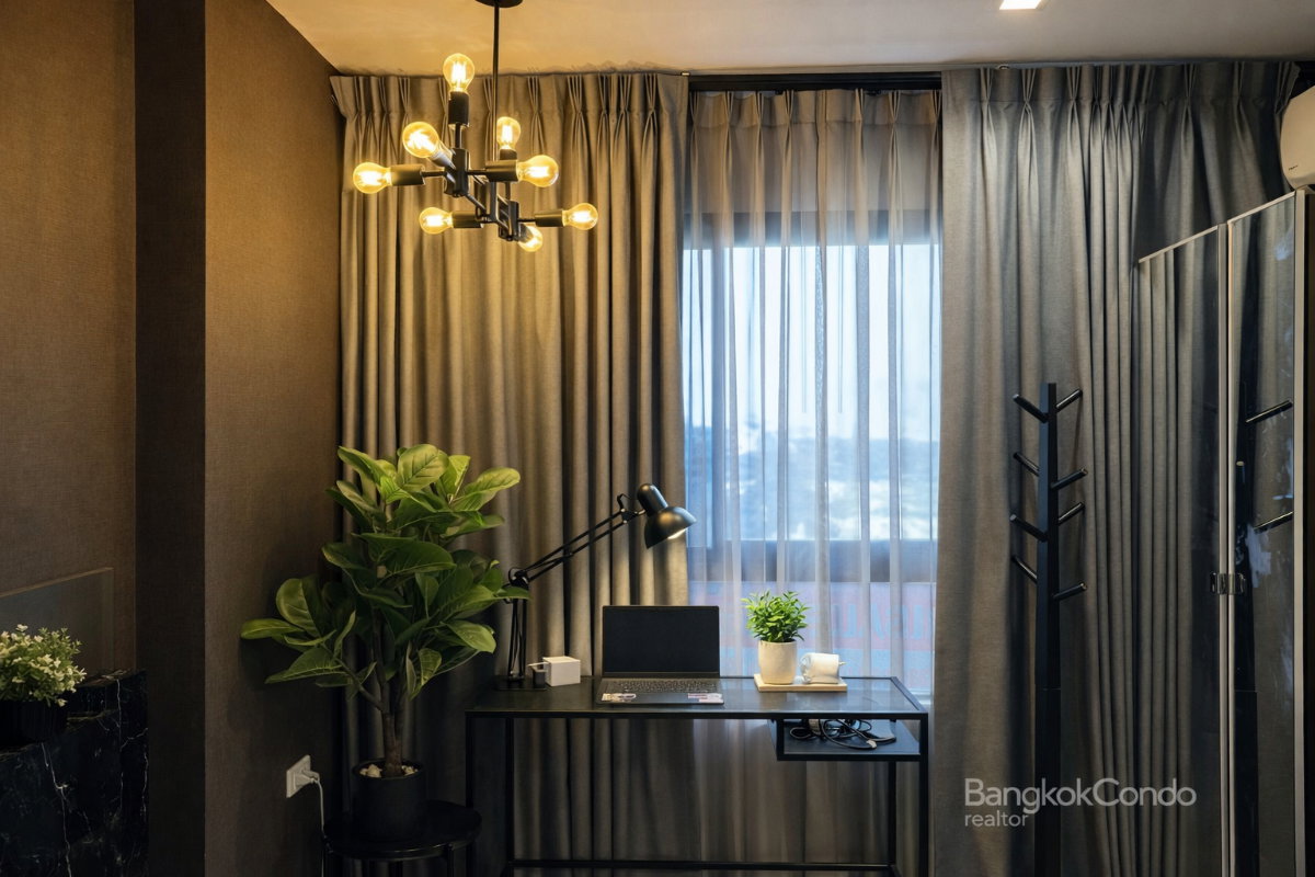 รูป 🍀🍀 Beautiful Room🌸 ให้เช่า📌 ไอดีโอ นิว พระราม9 (Line:@rent2022)MRT พระราม9✨พร้อมเข้าอยู่🔖A11117 - รูปที่ 6/11