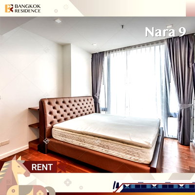 คอนโดให้เช่า :  Condo for rent Sathorn 🌃 Nara 9, near BRT Akhan Songkhro, 49K 2BR 78 sqm💎Rare Unit, Spacious Layout, High Floor 