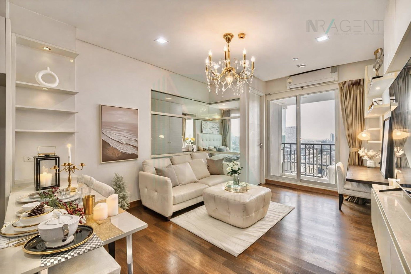 รูป 🔺 ให้เช่าคอนโด ไอวี่ ทองหล่อ อาคาร 1 ชั้น 21 1 ห้องนอน ขนาด 50.00 ตรม ใกล้ Maxvalu Tanjai - รูปที่ 3/8