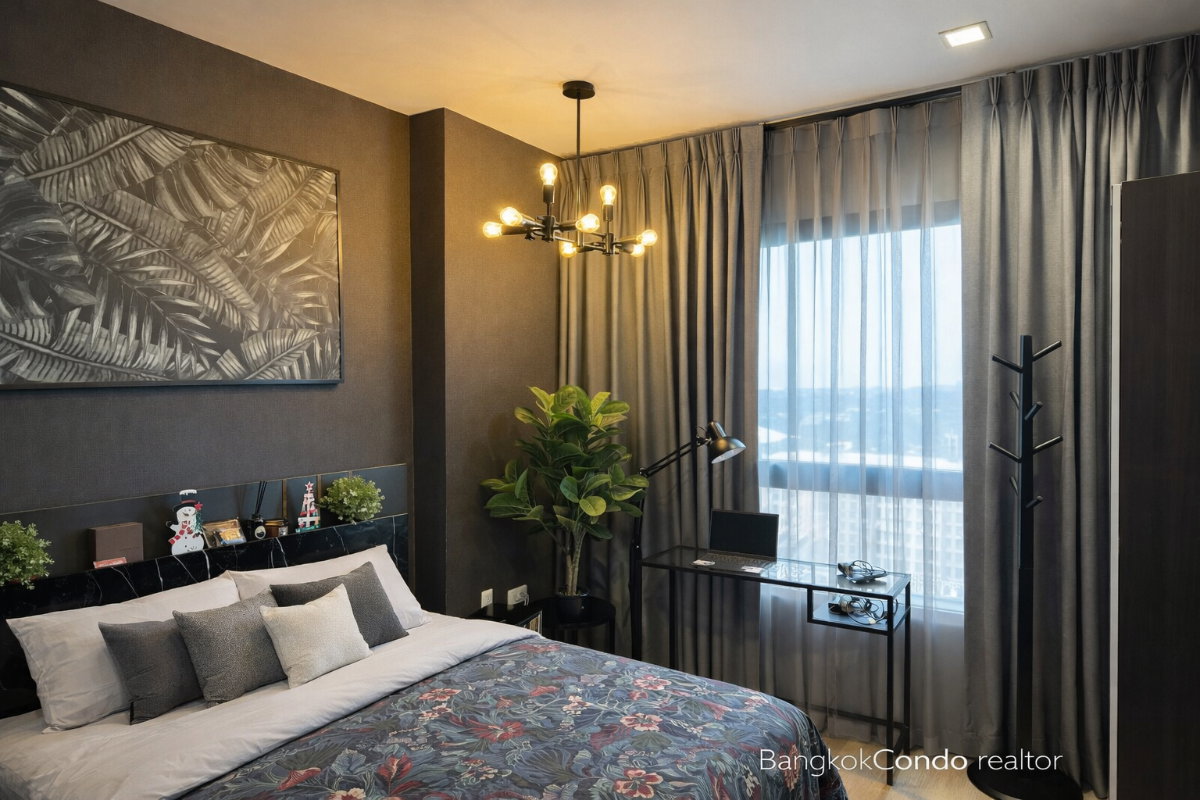 รูป 🍀🍀 Beautiful Room🌸 ให้เช่า📌 ไอดีโอ นิว พระราม9 (Line:@rent2022)MRT พระราม9✨พร้อมเข้าอยู่🔖A11117 - รูปที่ 2/11