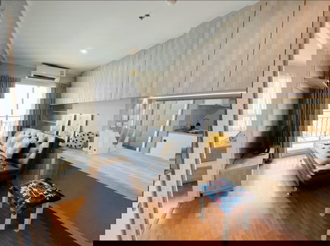 ‼️ 𝐅𝐎𝐑 𝐑𝐄𝐍𝐓 💫 ห้องสวย ชั้นสูง เฟอร์ครบ ลุมพินี พาร์ค พระราม 9 - รัชดา 🌟 ค่าเช่า 13,500 บาท/เดือน 🔒 รหัสทรัพย์ #SB0426037 ☎️ แอดไลน์ @36condo