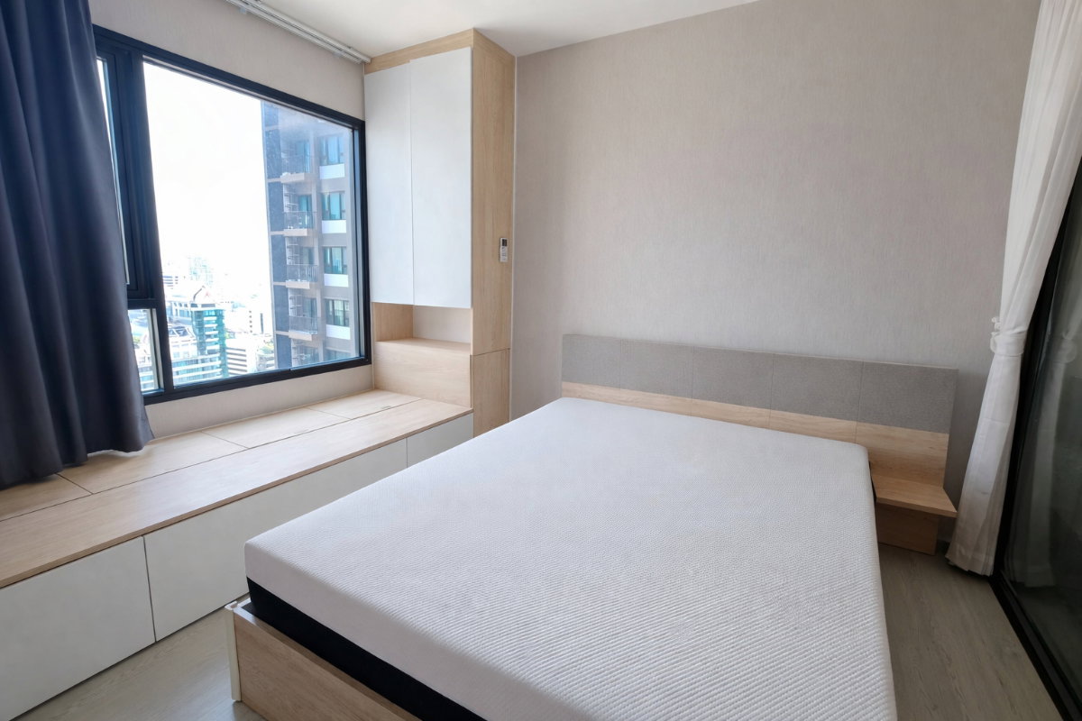 รูป 🔥 Life Asoke — 1 Bed Plus ห้องหายาก ใกล้ MRT พระราม 9 อยู่เองก็ดี ปล่อยเช่าก็แรง ✨ - รูปที่ 9/9