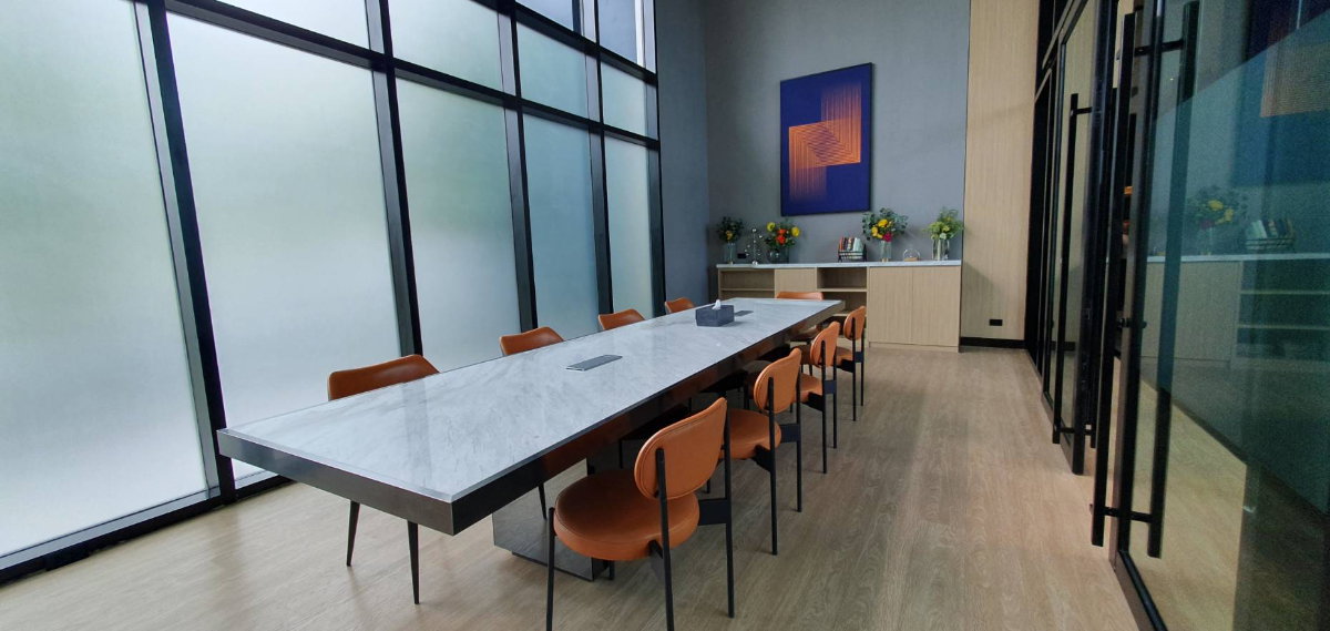 รูป ให้เช่าคอนโดติดรถไฟฟ้า 𝗧𝗛𝗘 𝗢𝗥𝗜𝗚𝗜𝗡 𝗥𝗔𝗠 𝟮𝟬𝟵 𝗜𝗡𝗧𝗘𝗥𝗖𝗛𝗔𝗡𝗚𝗘 2 สาย, 23 ตรม. ห้องใหม่แกะกล่อง ไม่เคยปล่อยเช่า - รูปที่ 8/33