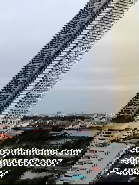 รูป P-48944 วิวเมืองสวย 22,000! ลุมพินี เพลส พระราม 3-ริเวอร์ไรน์ ใกล้ Central Plaza Rama 3 | Line Id: @easythaihome | 085-592-2897 - รูปที่ 8/8