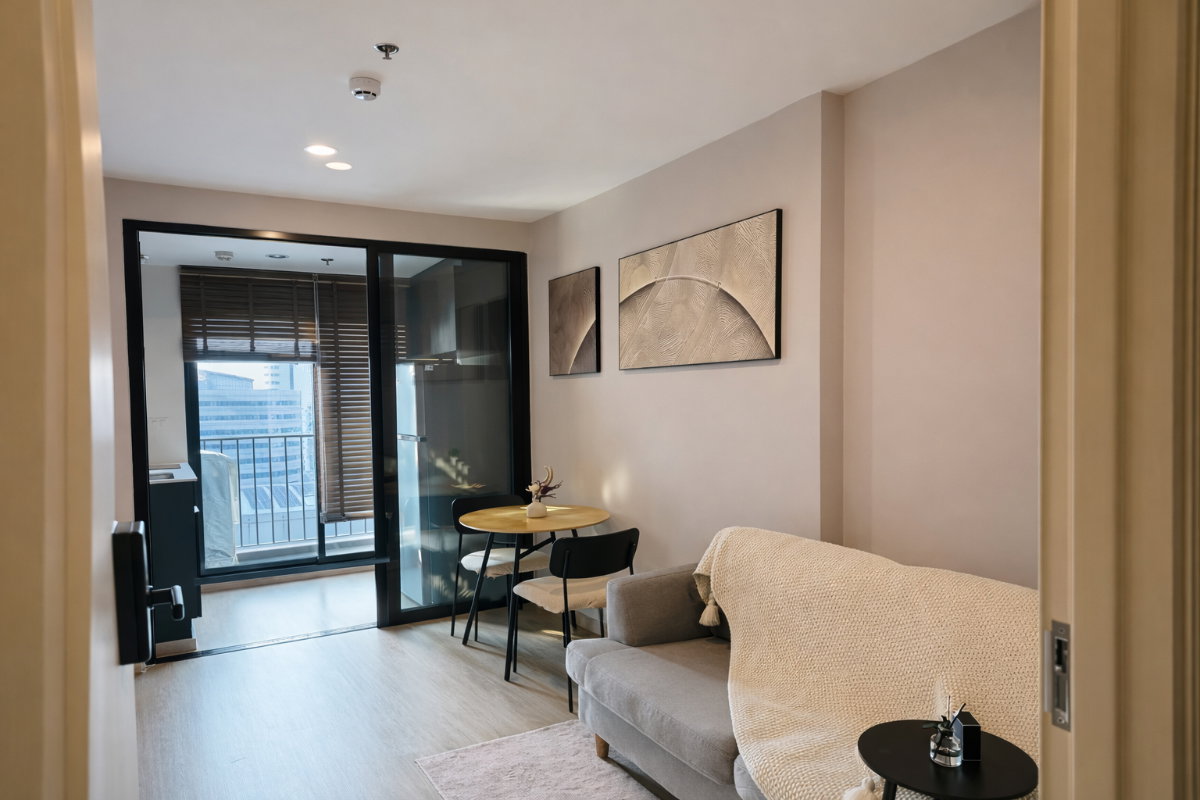 รูป ห้องสวย ชั้นสูง วิวโล่ง✨ Nue District R9 | 1 ห้องนอน 30.2 ตร.ม. | ชั้น 24 | ทำเลดีมาก - รูปที่ 7/13