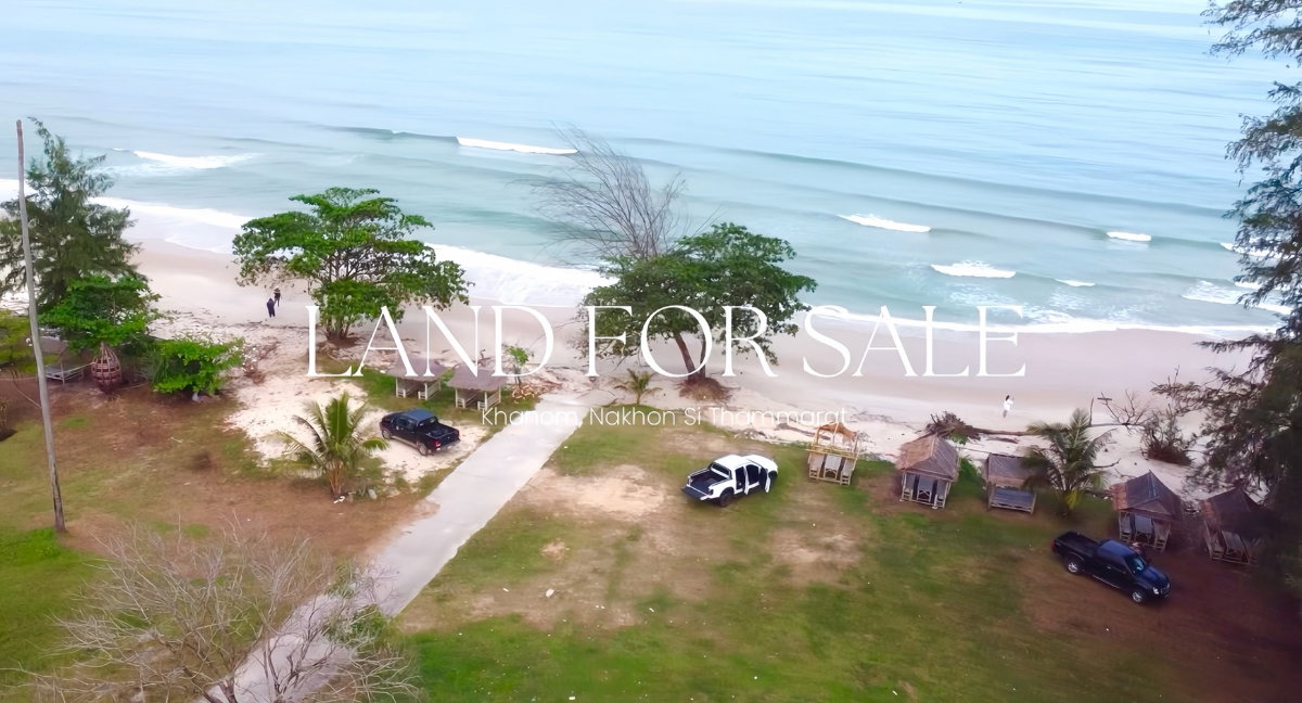 picture [ FOR SALE / LEASE ] Prime Beachfront Land in Khanom - 1/9