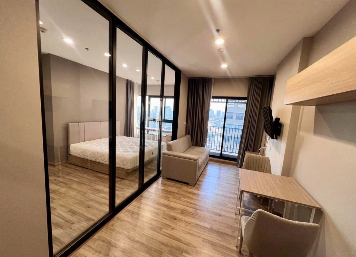 รูป code : H134 ว่างแล้ว!! คอนโดให้เช่า นิช โมโน เจริญนคร (Niche Mono Charoennakhon) | ชั้น 16 ห้องใหญ่ 40 ตร.ม. เฟอร์ครบ ใกล้โซน CBD ธนบุรี - รูปที่ 1/9