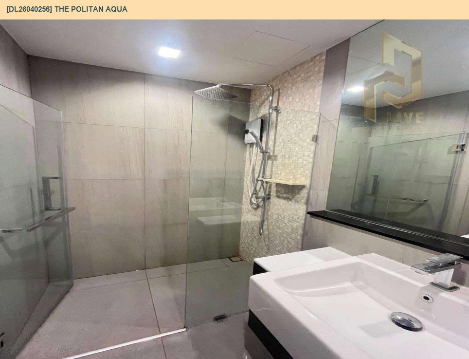 รูป DL26040256 ให้เช่าคอนโด เดอะ โพลิแทน อควา (The Politan Aqua) ใกล้ MRT สะพานพระนั่งเกล้า พร้อมเข้าอยู่ โทรด่วน 0656133286 LineID @534wlwof - รูปที่ 7/11