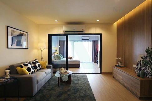 ขายคอนโด เดอะ ทรีโอ การ์เด้นท์ อาคาร 1 ชั้น 15 1 ห้องนอน ขนาด 54 ตรม ใกล้ ห้างสรรพสินค้าซีคอนสแควร์