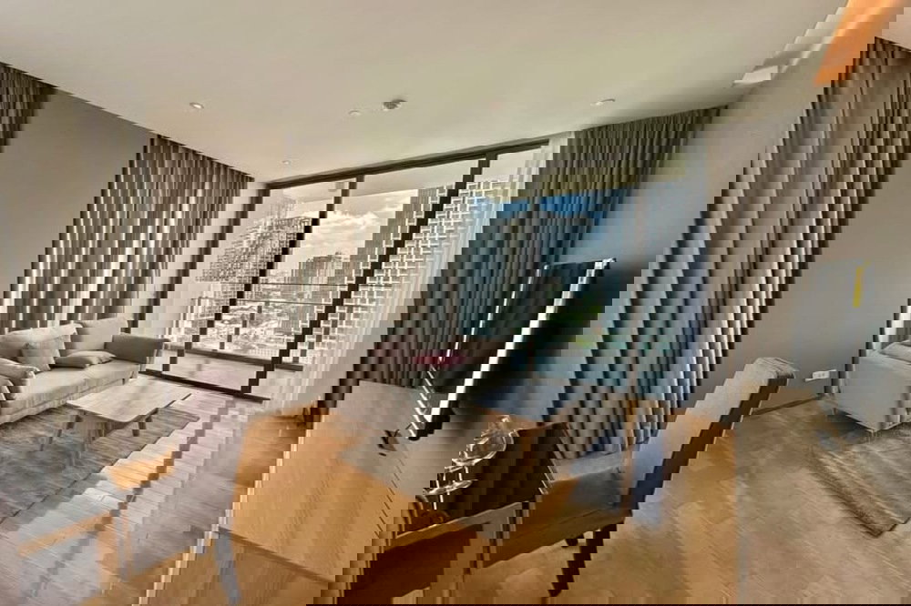 รูป เช่าด่วน ! เลี้ยงสัตว์ได้ ! Aequa Sukhumvit 49, 1 นอน, 1 น้ำ, วิวเมือง, ชั้นสูง 17+, ตกแต่งสไตล์โมเดิร์น ! Code C20230500178 แต่งครบ, พร้อมเข้าอยู่📣 - รูปที่ 1/7