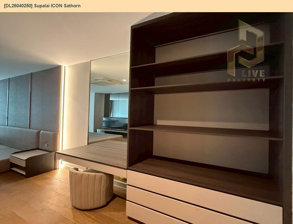 รูป DL26040250 ให้เช่าคอนโด ศุภาลัย ไอคอน สาทร (Supalai ICON Sathorn) ใกล้ MRT สีลม พร้อมเข้าอยู่ โทรด่วน 0656259498 LineID @257sxzzu - รูปที่ 7/10