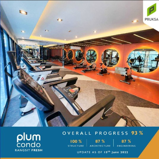 รูป Plum Condo Rangsit Fresh ตึก B ชั้น 6 เจ้าของห้องปล่อยเช่าเอง - รูปที่ 8/10