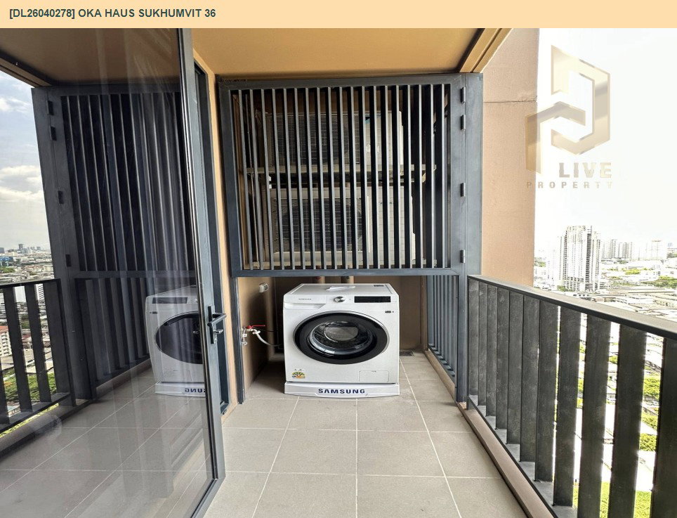 รูป DL26040278 ให้เช่าคอนโด โอกะ เฮาส์ สุขุมวิท 36 (OKA HAUS Sukhumvit 36) ใกล้ BTS ทองหล่อ พร้อมเข้าอยู่ โทรด่วน 0800343450 LineID @655ebbvc - รูปที่ 7/11