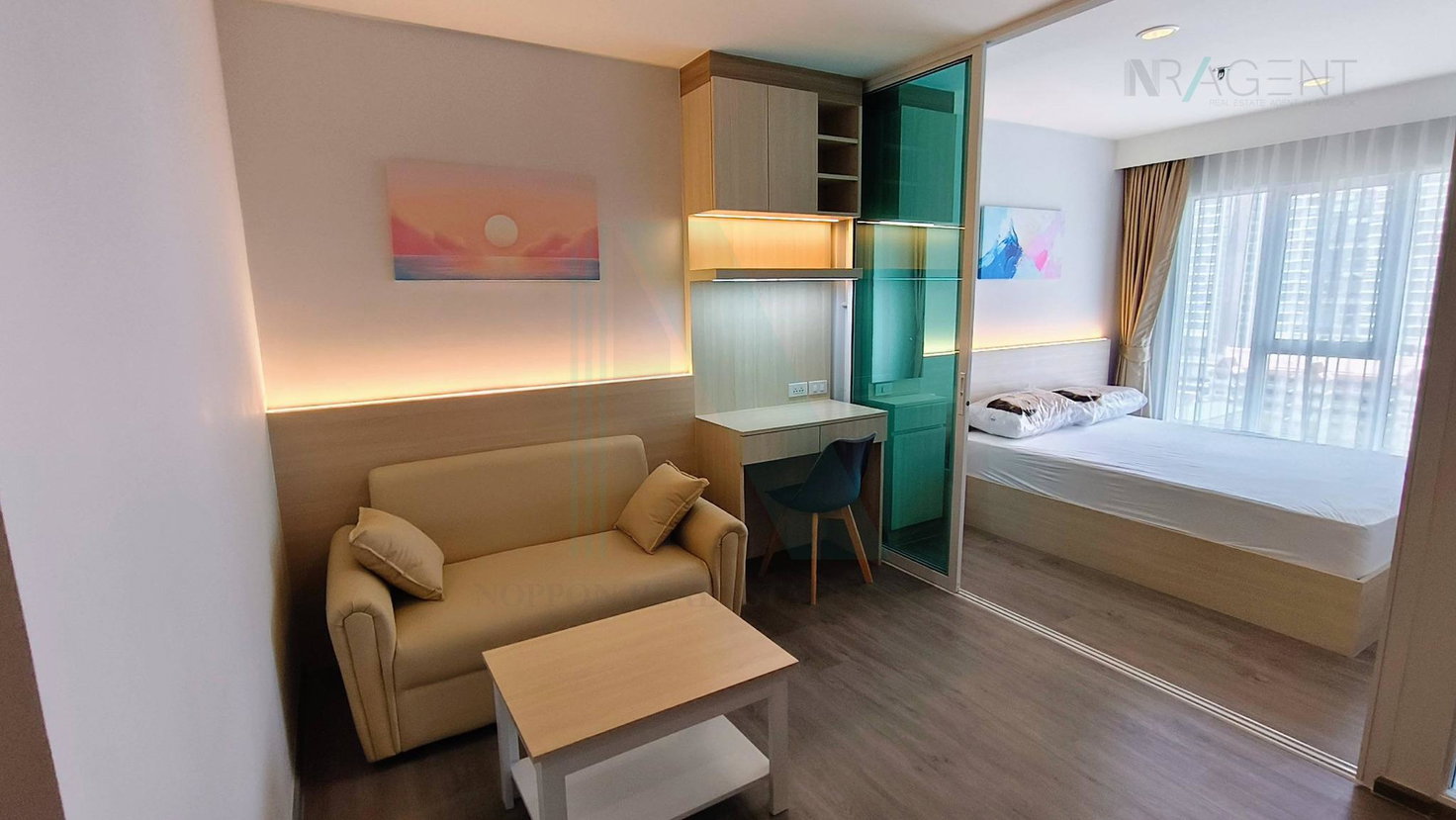 รูป ให้เช่าคอนโด รีเจ้นท์ โฮม บางนา อาคาร D ชั้น 15 1 ห้องนอน ขนาด 28.00 ตรม ใกล้ BTS บางนา - รูปที่ 6/8