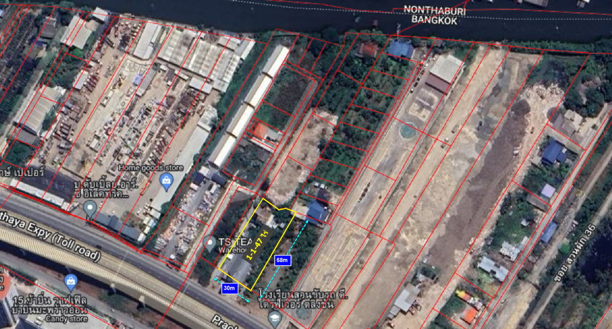 รูป ขายที่ดินใกล้ถนนสวนผัก 1 ไร่ 1 งาน 47 ตรว ถนนเลียบทางรถไฟตลิ่งชัน ถนนเลียบทางด่วนประจิมรัถยา ใกล้ถนนกาญจนาภิเษก - รูปที่ 5/8