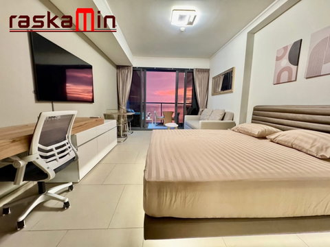 KT0350🏖️STUDIO 38sqm Tower A Mid-floor Fully furnished🌊Sea view🏄‍♂️Zire Wongamat North Pattaya