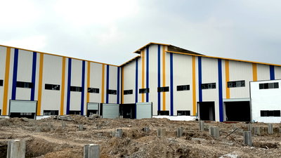 เช่าโรงงาน MRT สุขุมวิท : ให้เช่าโรงงานสร้างใหม่ นิคมอุตสาหกรรมบางปู สมุทรปราการ  (พื้นสีม่วง)