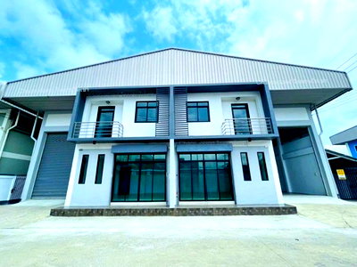 เช่าโรงงาน สมุทรสาคร : ใกล้ไทวัสดุ บางบอน 800 ม.วัดโพธิ์แจ้ โกดัง โรงงานให้เช่า 860 ตร.ม. พร้อมออฟฟิศ 2 ชั้น 2 นอน 2 น้ำ โกดังกว้าง โปร่งโล่งทำเลเอกชัย บางบอน