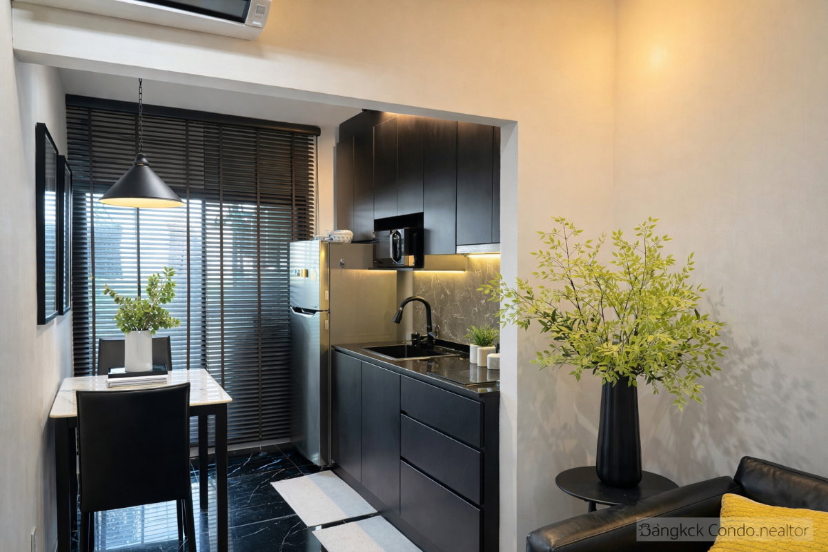 รูป 🍀🍀 Beautiful Room🌸 ให้เช่า📌 ไอดีโอ นิว พระราม9 (Line:@rent2022)MRT พระราม9✨พร้อมเข้าอยู่🔖A11117 - รูปที่ 3/11