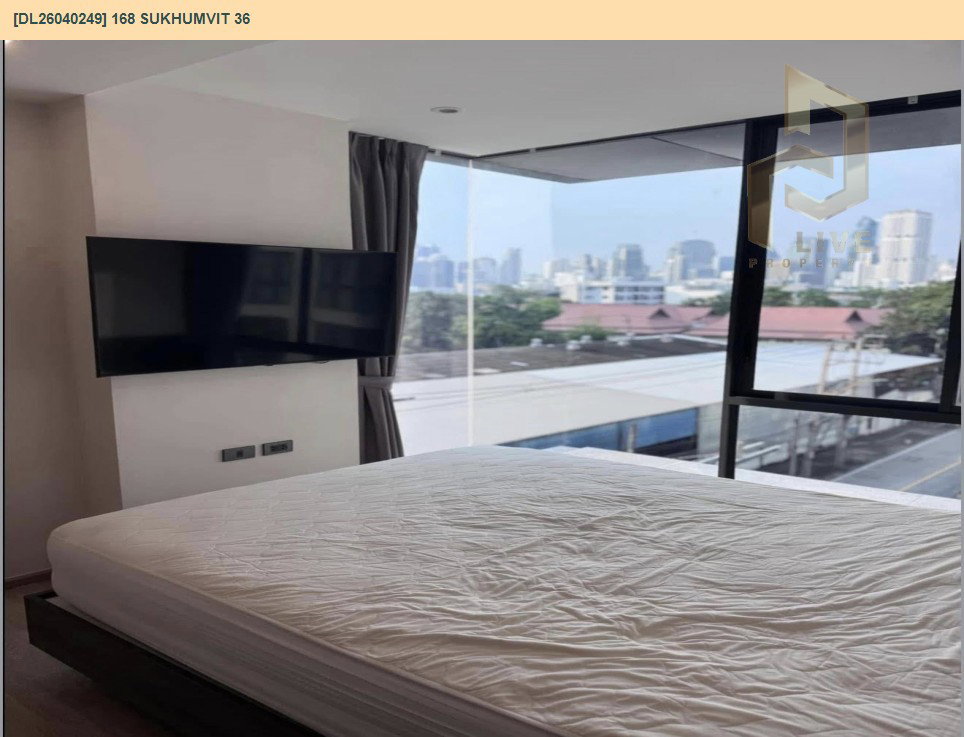 รูป DL26040249 ให้เช่าคอนโด 168 สุขุมวิท 36 (168 Sukhumvit 36) ใกล้ BTS ทองหล่อ พร้อมเข้าอยู่ โทรด่วน 0842740999 LineID @523dslwi - รูปที่ 4/6