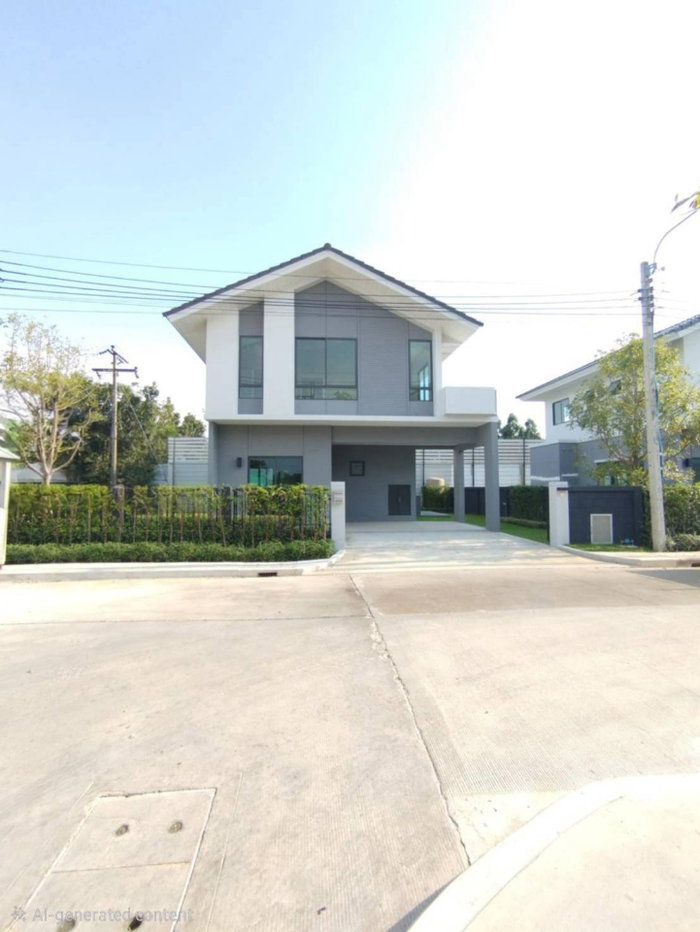 รูป ขายบ้านเดี่ยว 2 ชั้น โครงการหมู่บ้านเพอร์เฟคพาร์ค สุวรรณภูมิ 5 เฟส 5 ทำเลดี เดินทางสะดวก - รูปที่ 2/11