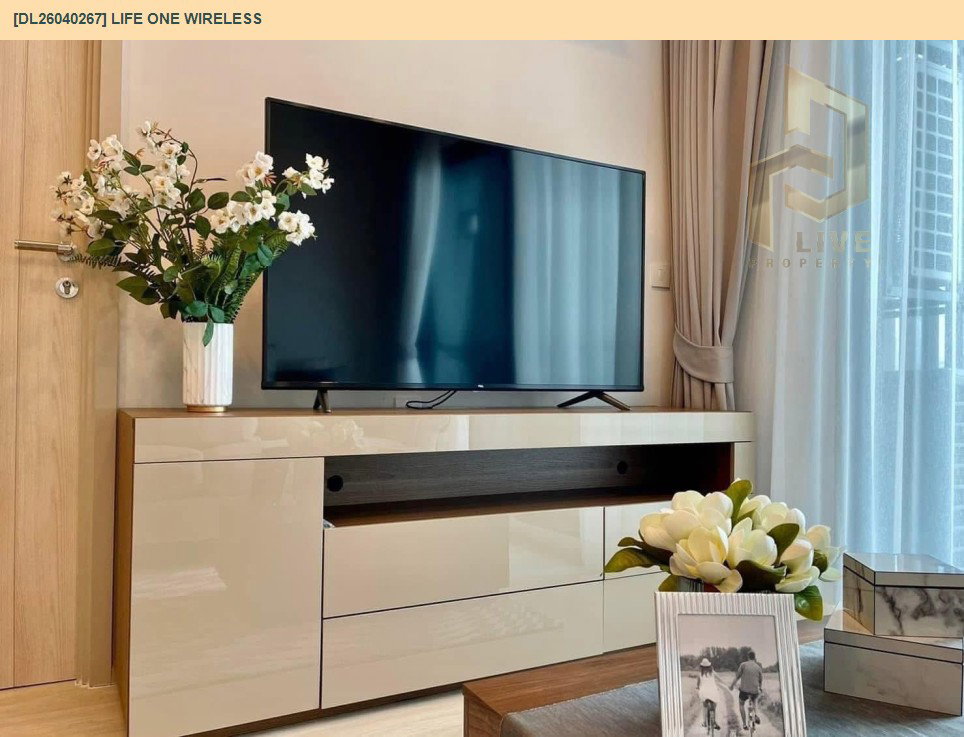 รูป DL26040267 ให้เช่าคอนโด ไลฟ์ วัน ไวร์เลส (Life One Wireless) ใกล้ BTS เพลินจิต พร้อมเข้าอยู่ โทรด่วน 0656133286 LineID @534wlwof - รูปที่ 4/18