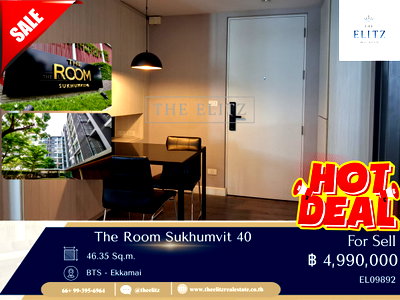 ขายคอนโด : ✨ นิยามของความเรียบหรูที่ลงตัว กับชีวิตใจกลางสุขุมวิท ณ The Room Sukhumvit 40
