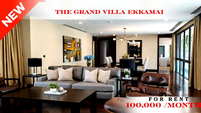 Condos for rent : 🍀🍀 Modern Room 💙For Rent 📌 The Grand Villa (Line: @rent2022) | Near BTS Ekkamai  ✨ Ready to move in! ✨ 📌 Ref Code: A11112