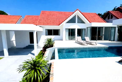 เช่าบ้านเดี่ยว สุราษฎร์ธานี : วิลล่าให้เช่า 3 ห้องนอน ในโครงการ Samui Hillside Village 6153785