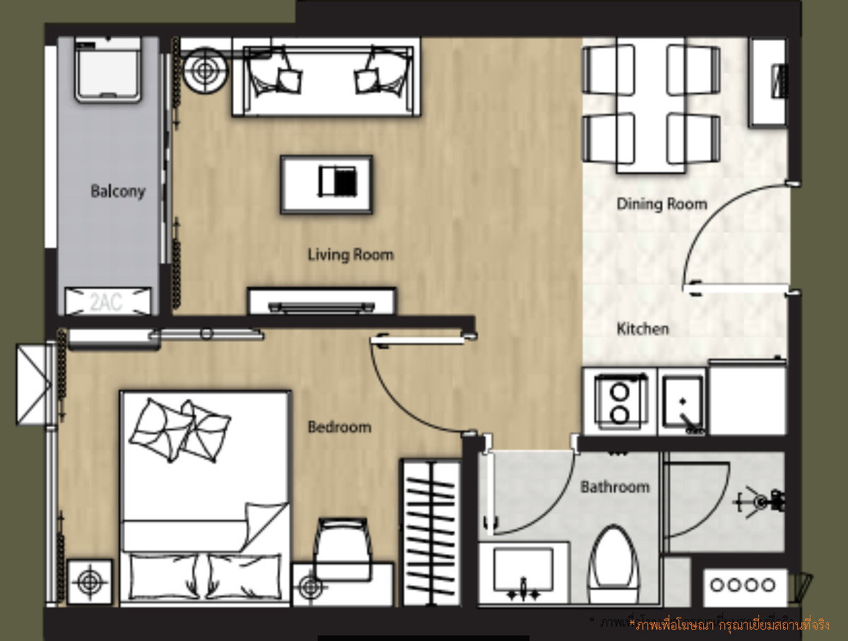 รูป ขายคอนโดรีเกิล สาทร - นราธิวาส ชั้น 20 เดินทางสะดวก ใกล้รถไฟฟ้า BTS ช่องนนทรี - รูปที่ 3/7