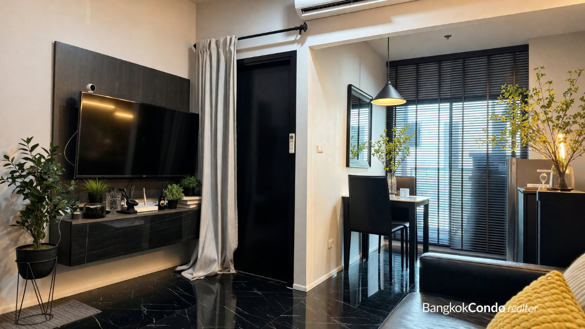 รูป 🍀🍀 Beautiful Room🌸 ให้เช่า📌 ไอดีโอ นิว พระราม9 (Line:@rent2022)MRT พระราม9✨พร้อมเข้าอยู่🔖A11117 - รูปที่ 5/11