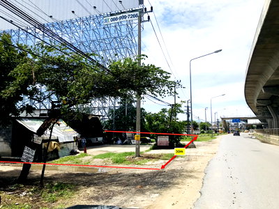 Land for sale The Crystal SB : Land for sale 1 rai 1 ngan 47 sqw, road along the Taling Chan Railway, road along the Prachim Ratthaya Expressway near suan phak road