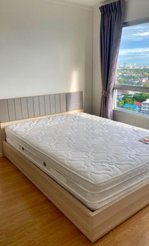 code : H137 ว่างแล้ว!! คอนโดให้เช่า ลุมพินี เพลส ศรีนครินทร์ - หัวหมาก สเตชั่น  | ชั้น 16 ห้องใหญ่ 33 ตร.ม. ใกล้รถไฟฟ้า