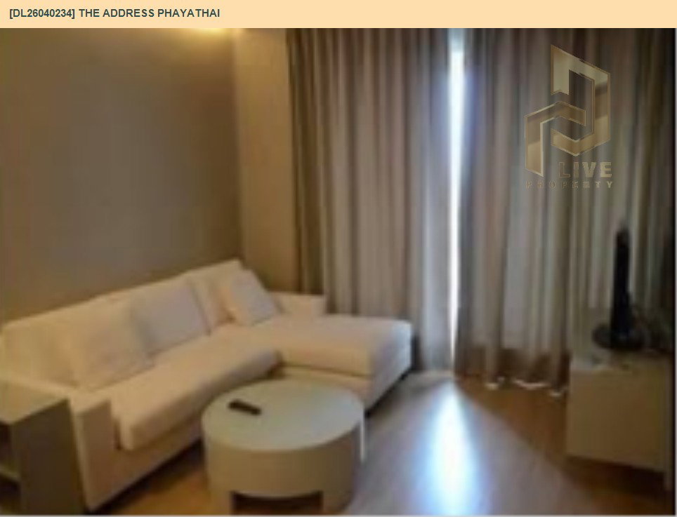 รูป DL26040234 ให้เช่าคอนโด ดิ แอดเดรส พญาไท (The Address Phayathai) ใกล้ BTS พญาไท พร้อมเข้าอยู่ โทรด่วน 0656259498 LineID @257sxzzu - รูปที่ 2/5