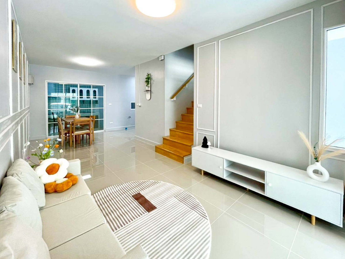 รูป ขาย บ้าน Pleno รัตนาธิเบศร์ ชัยพฤกษ์ ทาวน์โฮม 2 ชั้น 3 นอน 2 น้ำ ขนาด 18 ตรว รีโนเวทใหม่ ใกล้  ราชพฤกษ์ กาญจนาภิเษก บางบัวทอง : KT26S-004 - รูปที่ 2/13