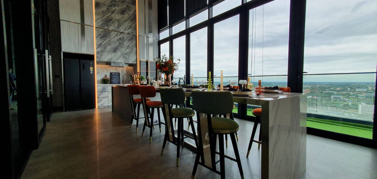 รูป ให้เช่าคอนโดติดรถไฟฟ้า 𝗧𝗛𝗘 𝗢𝗥𝗜𝗚𝗜𝗡 𝗥𝗔𝗠 𝟮𝟬𝟵 𝗜𝗡𝗧𝗘𝗥𝗖𝗛𝗔𝗡𝗚𝗘 2 สาย, 23 ตรม. ห้องใหม่แกะกล่อง ไม่เคยปล่อยเช่า - รูปที่ 20/33