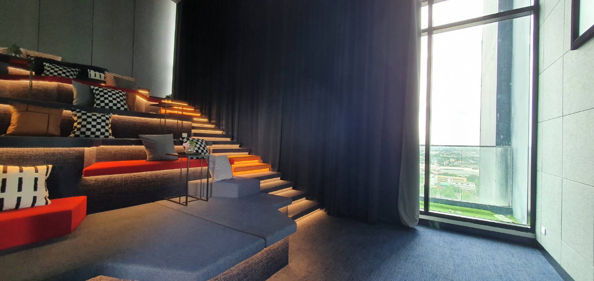 รูป ให้เช่าคอนโดติดรถไฟฟ้า 𝗧𝗛𝗘 𝗢𝗥𝗜𝗚𝗜𝗡 𝗥𝗔𝗠 𝟮𝟬𝟵 𝗜𝗡𝗧𝗘𝗥𝗖𝗛𝗔𝗡𝗚𝗘 2 สาย, 23 ตรม. ห้องใหม่แกะกล่อง ไม่เคยปล่อยเช่า - รูปที่ 17/33