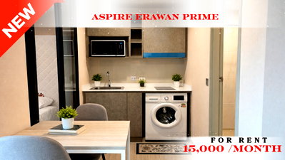 Condos for rent : 🍀🍀 Prime Condo Location 🚆 For Rent 📌 Aspire Erawan Prime (Line: @rent2022) | Near BTS Erawan  ✨ Ready to move in! ✨ 📌 Ref Code: A11111