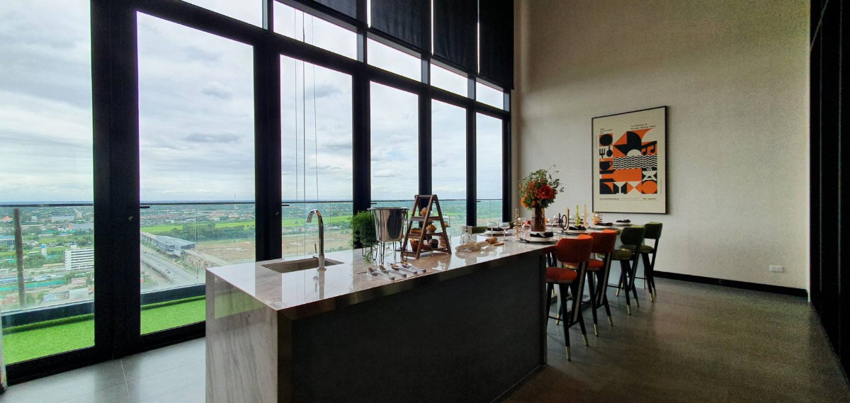 รูป ให้เช่าคอนโดติดรถไฟฟ้า 𝗧𝗛𝗘 𝗢𝗥𝗜𝗚𝗜𝗡 𝗥𝗔𝗠 𝟮𝟬𝟵 𝗜𝗡𝗧𝗘𝗥𝗖𝗛𝗔𝗡𝗚𝗘 2 สาย, 23 ตรม. ห้องใหม่แกะกล่อง ไม่เคยปล่อยเช่า - รูปที่ 19/33