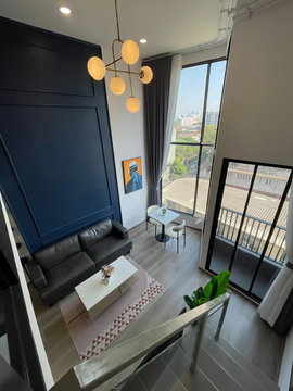 RS5740 ให้เช่าคอนโด Duplex ใหม่เอี่ยม KnightsBridge Space Sukhumvit–Rama 4 ใกล้ BTS พระโขนง