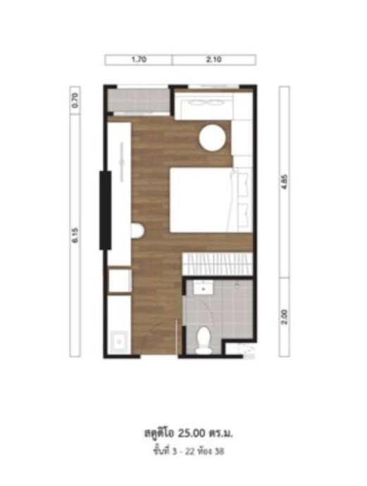 รูป ให้เช่า คอนโดวิวสวน ชั้น 9 ลุมพินี จรัญ–ไฟฉาย อาคาร B  - รูปที่ 14/17